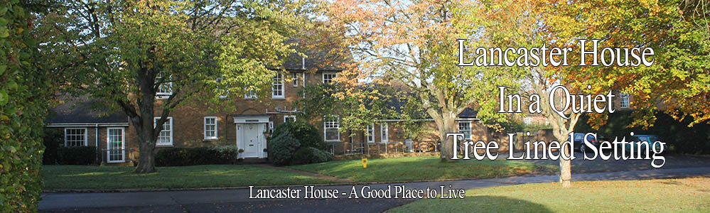 lancaster house in a quiet tree lined setting